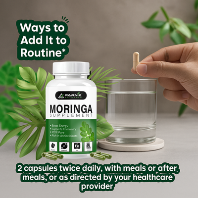 Parnik Naturals Ayurvedic Moringa Capsules 60 – Herbal Supplement for Detox, Immunity & Natural Weight Control