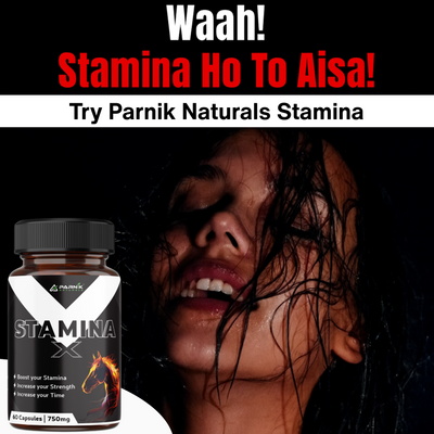 Parnik Naturals Stamina+ 750mg | Stamina & Testosterone Support for Men | Energy, Strength & Endurance Booster – 60 Capsules
