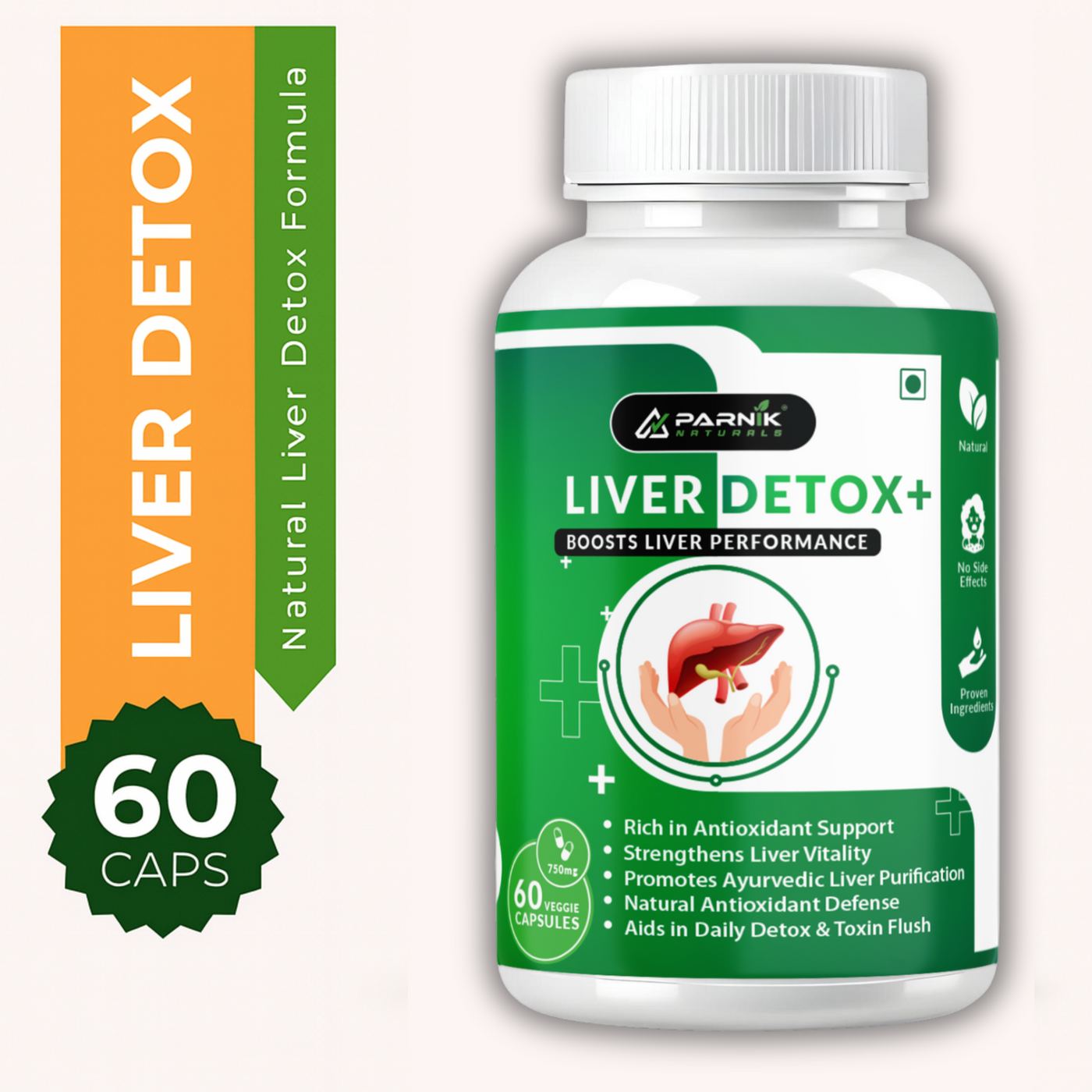 Parnik Naturals Moringa Capsules + Liver Detox Combo | 100% Natural Health Booster | Immunity + Digestion + Energy + Liver Cleanse