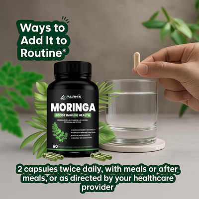 Parnik Naturals Ayurvedic Moringa Capsules 60 – Herbal Supplement for Detox, Immunity & Natural Weight Control