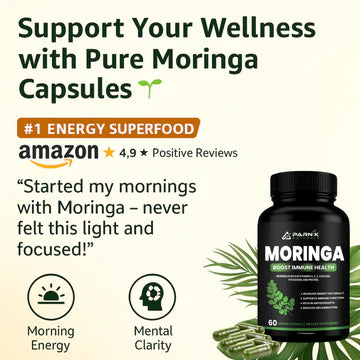 Parnik Naturals Ayurvedic Moringa Capsules 60 – Herbal Supplement for Detox, Immunity & Natural Weight Control